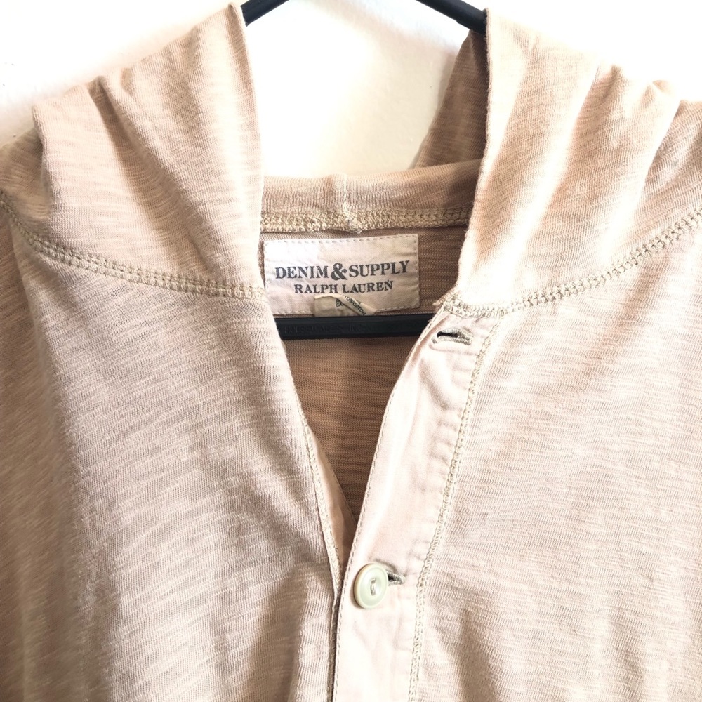 Ralph Lauren Denim & Supply Cream Beige Hoodie